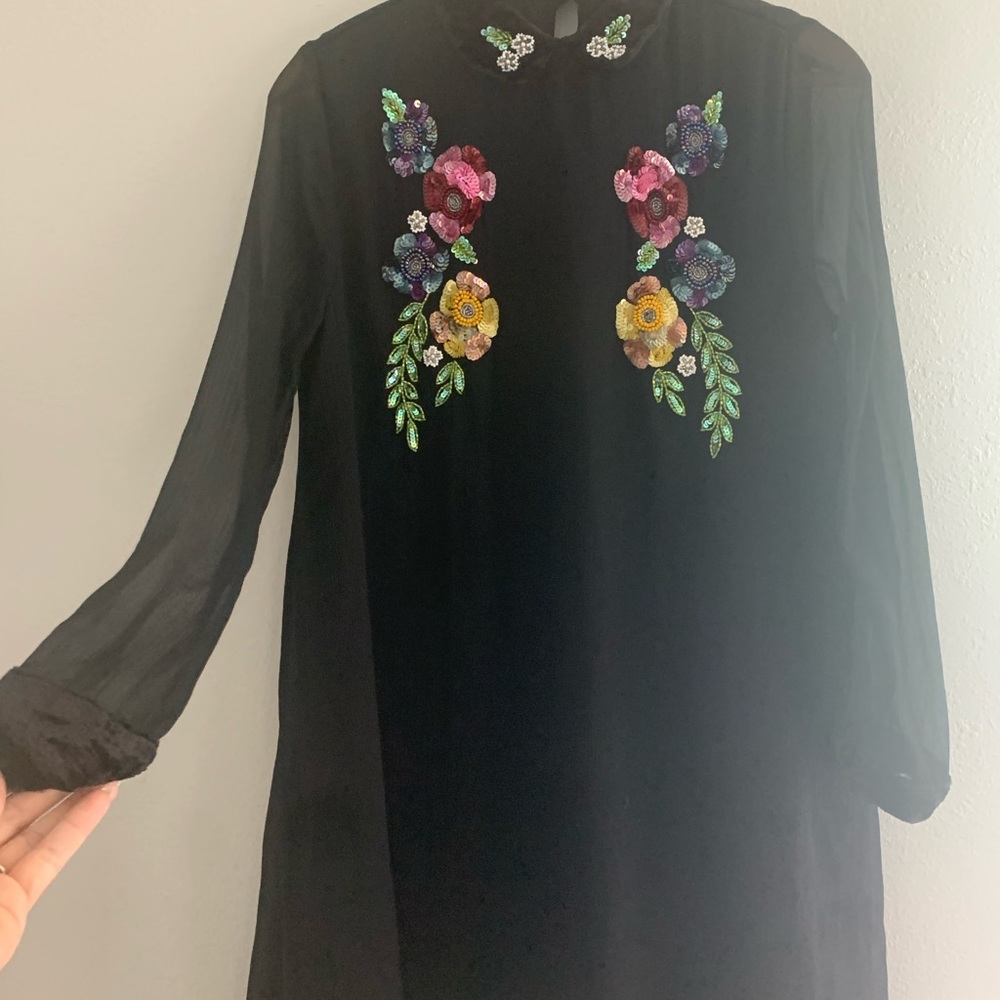ASOS Petite Beaded A Line Dress